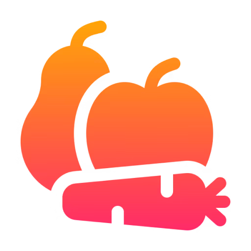 Fruit and vegetable icon representing nutrition support